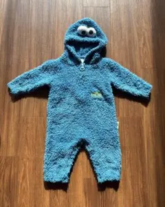 ジェラートピケ　セサミストリート クッキー・モンスター ロンパース