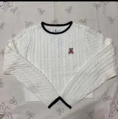 INGNI ケーブルニットクロップド丈セーター　タグ付き