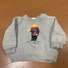Ralph Lauren Polo Bear トレーナー 12M グレー　80㎝