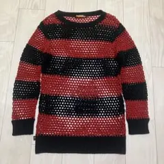 HYSTERIC GLAMOUR KINKY SLICK ボーダーメッシュニットのサムネイル