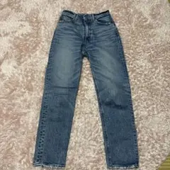 MOUSSYライトブルー ストレートデニム ハイウエスト size 26