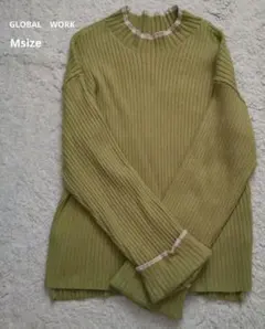 GLOBAL　WORK　リブニット