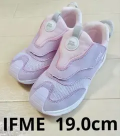IFME スニーカー 19 ピンク 女の子 イフミー ベルト