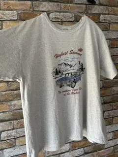 LEPSIM レプシィム Tシャツ プリント 車 グレーのサムネイル