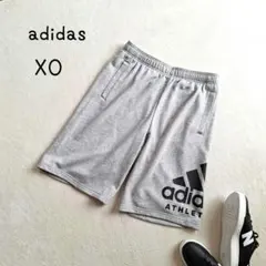 なかれん様専用商品　アディダス　ハーフパンツ　でかロゴ　グレー　大きいサイズ