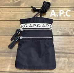 アーペーセー A.P.C NECK POUCH REPEAT サコッシュ 黒