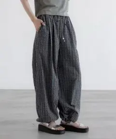 Bargiee リラックスチェックパンツ relax check pants - メルカリ
