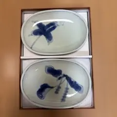 高級陶磁器 有田焼 『おいしさを器で味わう』 楕円皿 取皿 5枚 柄違い