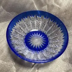極美品】ウランガラス 氷鉢 ブルー プレスガラス 蛍光ガラス ワセリン