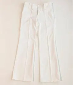 ユニクロ　ワイドパンツ　ホワイト　61cm