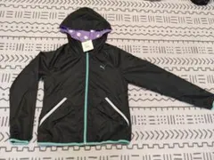 Puma レディース　フード付きウィンドブレーカー ブラック　送料込み