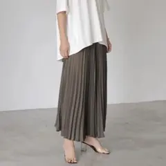 AMERICANHOLIC新品タグ付き ラメプリーツスカート チャコール M