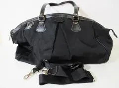 (O-37)agnès b. アニエスベー ナイロン ボストンバッグ ショルダー