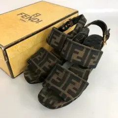 FENDI ズッカ柄 ウェッジソール サンダル イタリア製 レディース ブランドのサムネイル