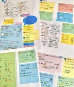 看護師国家試験まとめノート　 付箋ノート　解剖生理学まとめノート