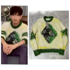 30万 DIOR Peter ディオール モヘア柄ニット キムタク 木村拓哉 Mのサムネイル