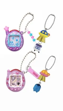 4つセット たまごっち UFOスイング シャカシャカチャームコレクション