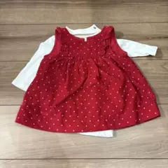 ワンピース　赤　インナーセット