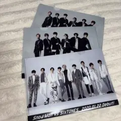 クリアファイル SnowMan SixTONES CD 購入特典
