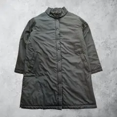 Cloudnine 中綿コート ブラック ロング丈 スタンドカラー M〜L 古着