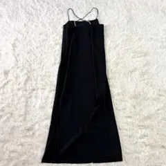 MaxMara マックスマーラ 40 異素材切替 フリル 半袖 黒 ワンピース MaxMara マックスマーラ 40 異素材切替 フリル 半袖 黒 ワンピース