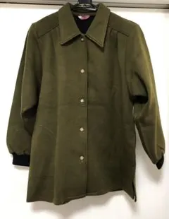カーキ　コート　羽織　動きやすい　古着