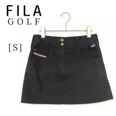 【フィラゴルフ】⛳ミニスカート 黒・ブラック ゴルフウェア Sサイズ 2515