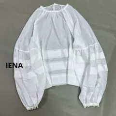 イエナ オーガンタックブラウス ホワイト フェミニン トップス シャツ