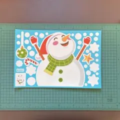 クリスマスウィンドウデコレーション、クリスマスステッカー、サンタクロース