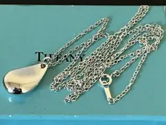 【新品仕上げ済】ティファニーラージティアドロップネックレスヴィンテージ65.5㎝