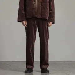 【新品未使用】markaware コーデュロイストレートパンツ ダークブラウン