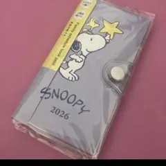 スヌーピー　ウッドストック　家族手帳プチ　2026 スケジュール帳　お星さま