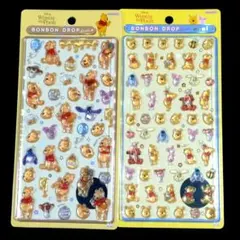 【正規品】 ボンボンドロップシール くまのプーさん 大 ミニ ディズニー