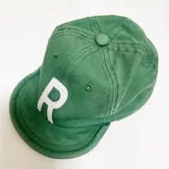 緑色キャップ R刺繍