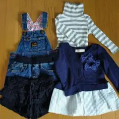【お値下げしました】キッズ女の子　トップス&スカート&ワンピース