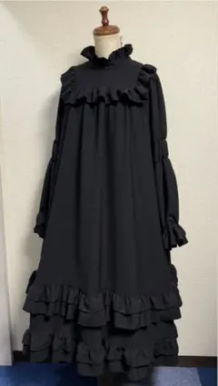 フィジカルドロップ　長袖カフェワンピース　レギュラーサイズ　黒 2026年最新】フィジカルドロップ ワンピースの人気アイテム - メルカリ