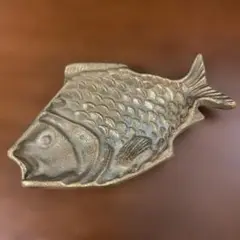 アンティーク　真鍮トレイ　可愛い　お魚②