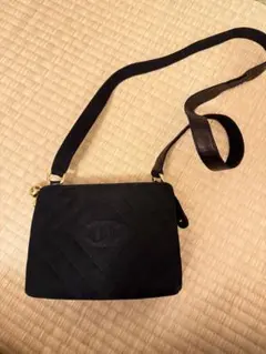 美品　CHANEL ブラック ショルダーバッグ ヴィンテージ ココマーク