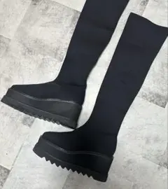 ニーハイブーツ　厚底