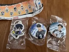 ハイキュー!! くら寿司　缶バッジ めじるしチャーム　3点セット