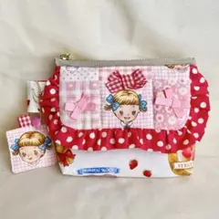 訳あり　マーガレットアンドソフィー　ピンク系　ミニ財布　ミニポーチ