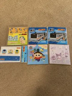 サンリオ　クロミ　プラレール　おじゃる丸　ジグソーパズル　4枚セット　折り紙のサムネイル