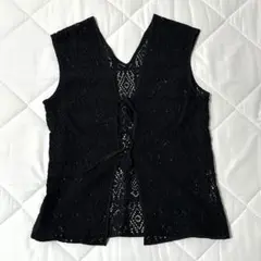 ニコアンド コットン混 ニットベスト