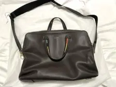 極美品　Paul Smith ポールスミス　ビジネスバッグ　ブリーフケース　茶色