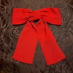 赤いリボン　ヘアアクセサリー　レトロ　ちりめん　はいからさん　袴　卒業式