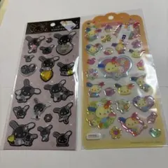 サンリオ　ウサハナ　ドロップジェリーシール　キラキララインストーンシール