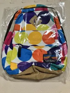 【yellow face】キッズ リュック ドット柄のサムネイル
