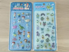 ◎ディズニーぷくぷくシール 2点セット【トイストーリー、モンスターズインク 】