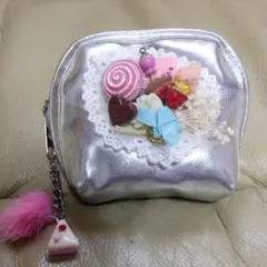 ハンドメイド　ミニポーチ