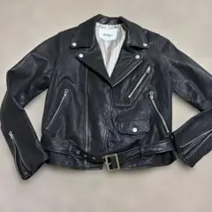 ブラック革ジャン　レディース